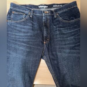 Wrangler Dark Blue Straight Jeans